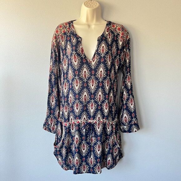 Dee Ell Drop Waist Pocket Boho Tunic Size M - Picture 1 of 7